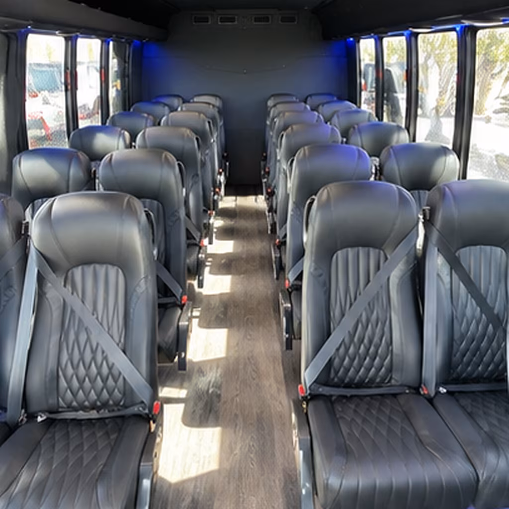 redwood city school event transportation onboard seating