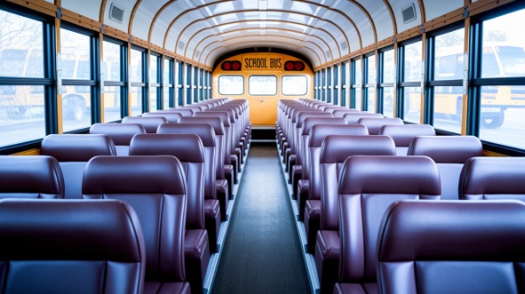 school bus rental interior fremont
